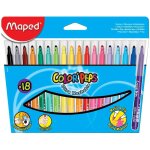 Maped stylo - feutre color peps pointe moyenne transparent pochette de 18