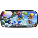 Super mario porte - monnaie en cuir souple avec fermeture eclair taille mini