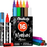 Marqueurs craie extra fins pour tableau noir & verre (lot de 16, pointe 1mm) marqueurs pour fenêtre, ... Marqueurs craie extra fins pour tableau noir & verre (lot de 16, pointe 1mm) marqueurs pour fenêtre, ...