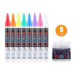 Marqueurs fluorescents a craie pour tableau blanc, 6mm, pointe de ciseau r�versible, surligneurs pour ...