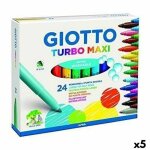 Marqueurs - giotto - turbo maxi - multicolore - 5 unit�s