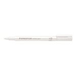 Marqueur - ind�l�bile - blanc m�tallis� - tous supports - staedtler