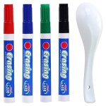 Marqueurs magiques effa�ables a sec, 5 pi�ces, pour peinture a l'eau, pour tableau blanc, ensemble de ...