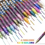 Marqueurs mtalliques de haute qualit pour projets artistiques - polyvalents, schage rapide, impermables, ...