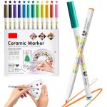 Marqueur peinture acrylique, feutres en porcelaine lave - vaisselle stylos en peindre cramique marqueurs ...