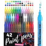 Marqueurs a peinture acrylique pour la peinture sur roche, verre, toile, bois, plastique, tissu, mtal, ...