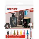 Marqueurs a peinture - edding - 750 - 8 pcs - multicolore - ind�l�bile - opaque