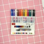 Marqueur de peinture permanent etanche pour graffiti, 12 couleurs, stylo d�coratif pour dessin, croquis, ...
