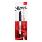 Marqueur permanent - pointe double - noir