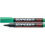Marqueur permanent - schneider - 130 - ind�l�bile - vert - pointe ronde