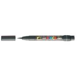 Marqueur pinceau brush posca pcf350 1 - 10mm noir - uniball - marqueur pinceau - large - opaque