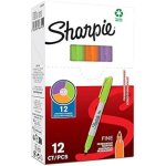 Marqueurs - sharpie - 94328 - 12 pi�ces - pointe fine 1, 0 mm - multicolore - ind�l�bile