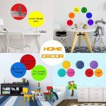 Marqueur de tableau blanc effa�able pour l'�cole, d�calcomanies murales en vinyle amovibles, points imperm�abl ...