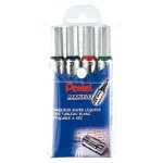 Marqueur pour tableaux blanc maxiflo pointe ogive fine - lot de 4