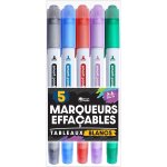 Marqueurs pour tableaux blancs par smartpanda - double pointe, m�dium et fine - effa�able a sec, parfait ...