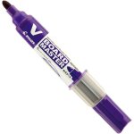 Marqueur - pour tableau blanc - violet - effa�able - rechargeable - pilot - v - board master