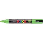 Marqueur uni pc - 5m - posca - lot de 6 pi�ces - vert - opaque - fine