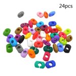 Marqueurs de verre a vin en silicone, 8 / 12 / 24 couleurs, breloques, etiquettes d'identification, tasse, ...