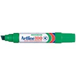 Marqueur - vert - ind�l�bile - permanent - pointe large - tous supports - artline100