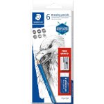 Mars lumograph 100, crayons graphites de trs haute qualit avec gomme et taille - crayon, pour ecriture ...