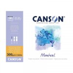 Maxi bloc papier aquarelle (coll� 1 c�t�) - 24x32cm - 100p - 300g / m2 - montval canson