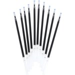 Maxtonser 10 pices 0. 38mm 0. 5mm recharge de stylo a bille a encre gel noir bleu rouge fourniture de ...