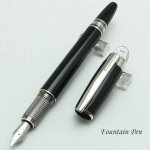 Mb monte - stylos roller ball, résine noire, etoile en métal, signature, fontaine, série code, luxe, ... Mb monte - stylos roller ball, résine noire, etoile en métal, signature, fontaine, série code, luxe, ...