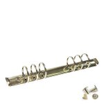 Mcanisme de classeur a 6 anneaux a5 - anneaux ronds en mtal avec vis - lot de 2 pour cahiers et agendas ...