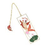 Marque - page en mtal en laiton, pendentif carpe fantaisie de style chinois, marqueur de livre, fournitures ...