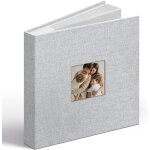 Mevronisshop - album photo 6x4 en lin avec fen�tre, 48 pochettes pages sans acide avec zone m�mo, cadeau ...