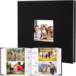 Mevronisshop - album photo en lin 10x15 cm avec 100 pochettes pour 200 photos, classeur avec espace auto ...