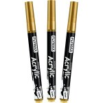 Mevronisshop - marqueur feutre dor� 0, 7mm ¿ marqueur permanent or peinture acrylique, ind�l�bile, pointe ...