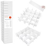 Mevronisshop - s�parateurs pour tiroirs r�glables en plastique, 42 x 9 cm, organiseur modulaire, grille ...
