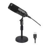 Microphone de studio professionnel avec indicateur led, plug and play, avec usb, r�glage du volume, pour ...