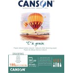 Milko - canson  c  ? grain - bloc 30 feuilles de papier dessin - grain fin - a3 - 180g / m? - blanc naturel ...