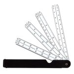 Minerva regle en eventail reglettes pvc blanc n 1373 Minerva regle en eventail reglettes pvc blanc n 1373