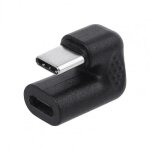 Mini adaptateur portable usb 180 type c m�le a femelle, convertisseur a angle droit a 3. 1 degr�s pour ...