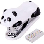 Mini agrafeuse panda - compacte, l�g�re, capacit� de 12 feuilles, comprend 1 000 agrafes et un extracteur ...