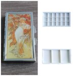 Mini boîte de peinture portable, ensemble de distribution de peinture, aquarelle de voyage, palette d'intercon ... Mini boîte de peinture portable, ensemble de distribution de peinture, aquarelle de voyage, palette d'intercon ...