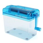 Mini broyeur de papier a6 a manivelle pour bureau, broyeur manuel de documents, machine de dcoupe faite ...