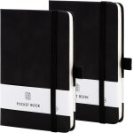 Mini carnet, lot de 2 petits blocs - notes, format de poche 9, 4 x 14, 5 cm, bloc - notes a6 en cuir ...