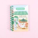 Mini carnet de notes portable en forme de chat, 1 pi�ce, 80 feuilles, joli bloc - notes de dessin anim�, ...