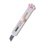 Mini couteau coupe - papier mignon portable a design de patte de chat, lame rechargeable, utilitaire ...