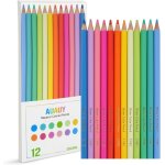 Mini crayon arc - en - ciel, 24 sets of 8 crayon de couleurs, 8 couleurs crayon pour enfants, crayon ...