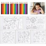 Mini crayon arc - en - ciel, 24 sets of 8 crayon de couleurs, 8 couleurs crayon pour enfants, crayon ...
