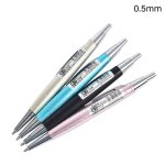 Mini crayon m�canique automatique en m�tal, 0. 7 / 0. 5mm, 1 pi�ce, crayon d'ecriture de poche court ...