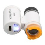 Mini microscope, large plage d'irradiation, microscope led ajust avec lumire froide et chaude pour ...
