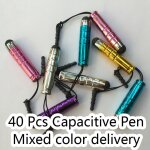 Mini stylet cratif pour ecran tactile, 40 pices, papeterie, bureau, ecole, stylo pour ecran capacitif ...