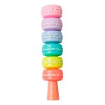 Mini stylo a peinture macaron, 6 pices, surligneur 3mm, pointe large, dtachable, longueur rglable, ...
