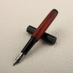 Mini stylo a plume en bois pour etudiants, fournitures de papeterie scolaire et de bureau, stylo a plume ...